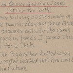The Quince and Mrs Jones Artist Notes