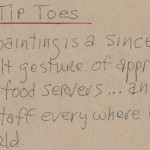 Tip Toes Artist Notes